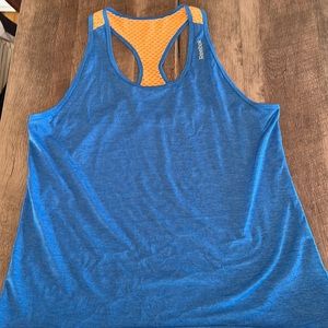Reebok tank top blue and yellow size large